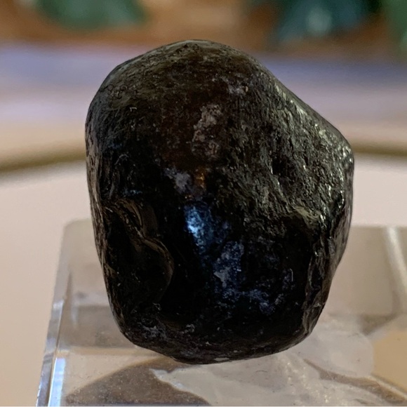 Natural Apache Tears Black Obsidian Crystal Healing Stone Raw Rough USA 1.1" 18g - Picture 2 of 10